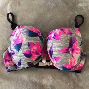 PINK floral bra